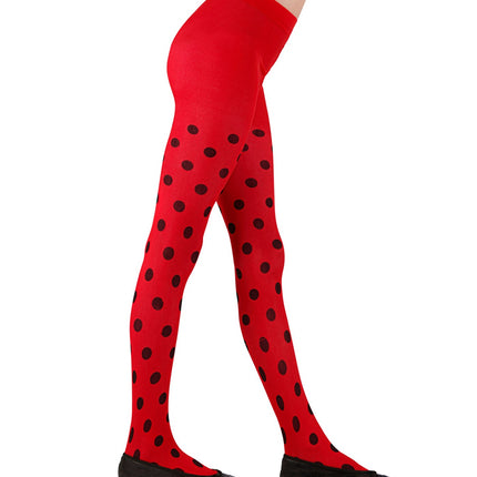e-carnavalskleding-SYK Lieveheersbeestje panty kind