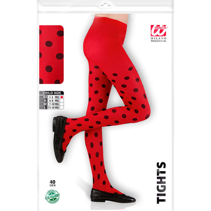 e-carnavalskleding-SYK Lieveheersbeestje panty kind