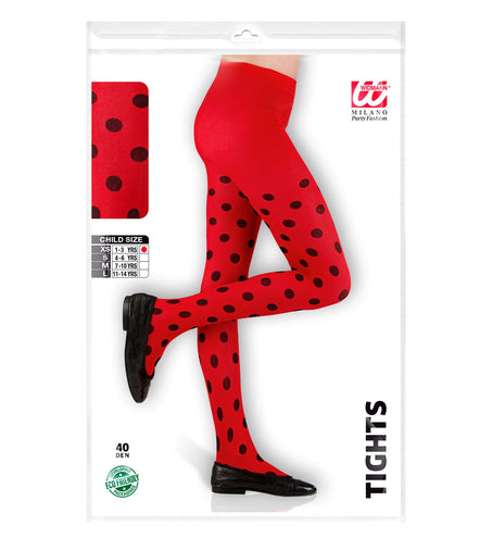 e-carnavalskleding-SYK Lieveheersbeestje panty kind