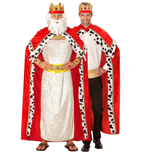 e-carnavalskleding-SYK Luxe cape koning volwassenen