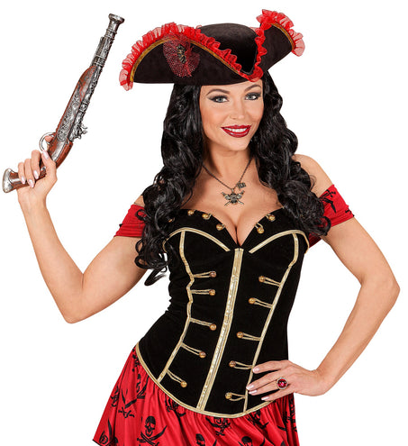 e-carnavalskleding-SYK Luxe driehoekige piratenhoeden