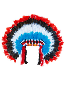 e-carnavalskleding-SYK Luxe indianentooi met marabou