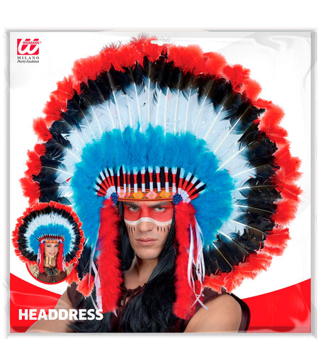 e-carnavalskleding-SYK Luxe indianentooi met marabou