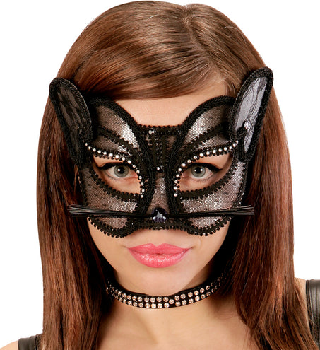 e-carnavalskleding-SYK Luxe katten oogmaskers