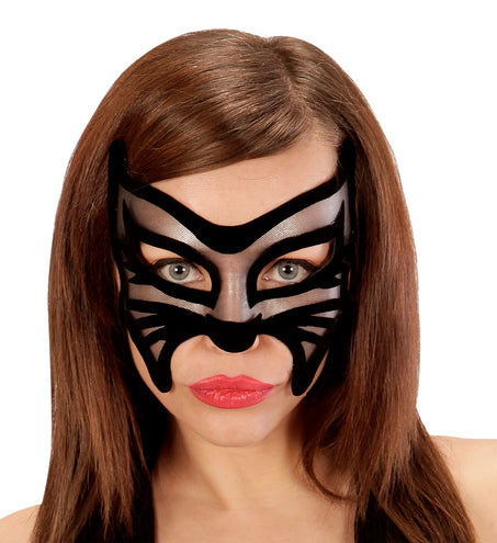 e-carnavalskleding-SYK Luxe katten oogmaskers in huidkleur