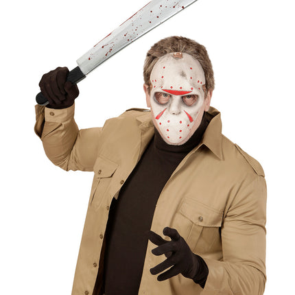e-carnavalskleding-SYK Machete  mes met bloed 54cm