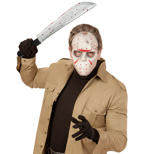 e-carnavalskleding-SYK Machete  mes met bloed 54cm