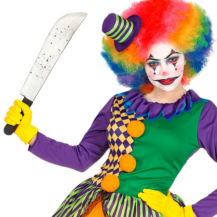 e-carnavalskleding-SYK Machete  mes met bloed 54cm