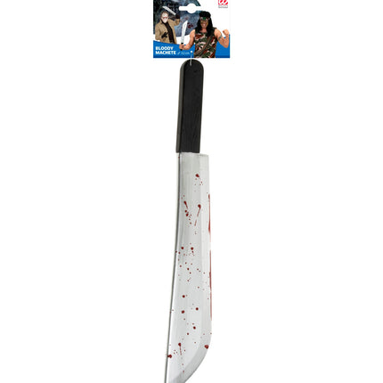 e-carnavalskleding-SYK Machete  mes met bloed 54cm