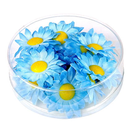 e-carnavalskleding-SYK Madelief decoratieve bloemen lichtblauw