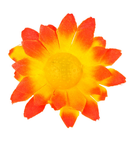 e-carnavalskleding-SYK Madelief decoratieve bloemen oranje geel