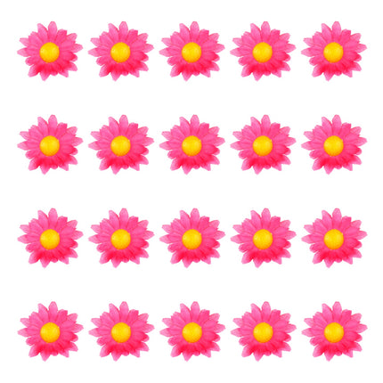 e-carnavalskleding-SYK Madeliefjes decoratieve bloemen  Roze/fuchsia