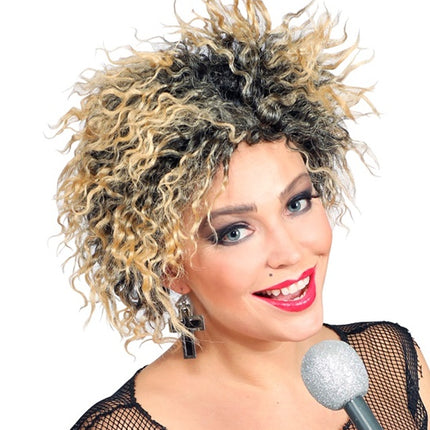e-carnavalskleding-SYK Madonna pruik curly