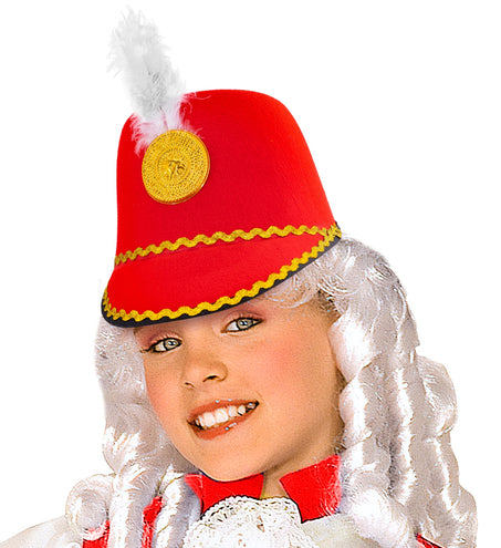 e-carnavalskleding-SYK Majorette hoed rood kind