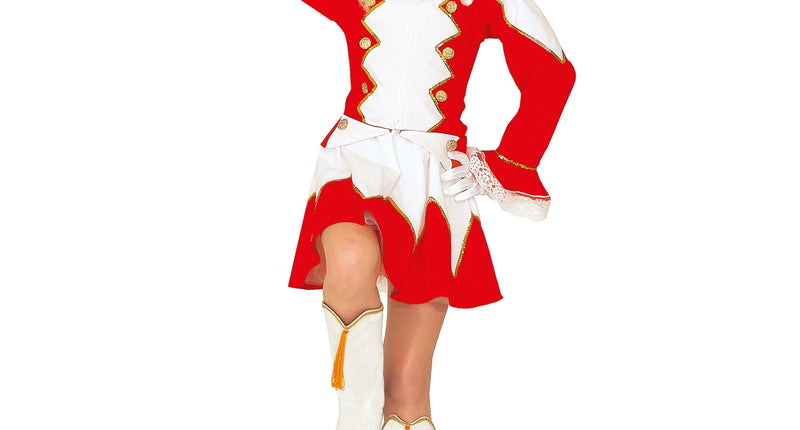 e-carnavalskleding-SYK Majorette kostuum Ellis kind rood