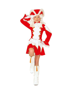 e-carnavalskleding-SYK Majorette kostuum Ellis kind rood