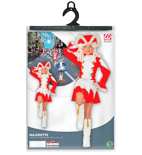 e-carnavalskleding-SYK Majorette kostuum Ellis kind rood