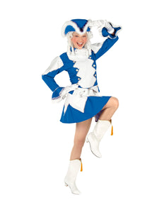 e-carnavalskleding-SYK Majorette kostuum Stacy dames blauw