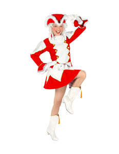 e-carnavalskleding-SYK Majorette kostuum Stacy dames rood