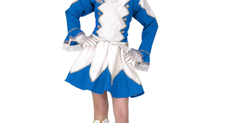 e-carnavalskleding-SYK Majorette kostuum Tessie kind blauw
