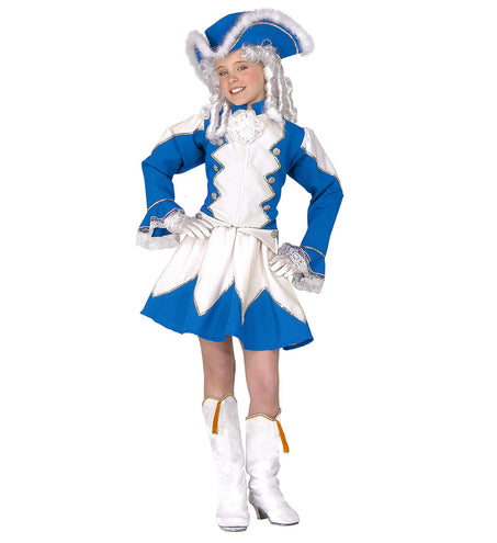 e-carnavalskleding-SYK Majorette kostuum Tessie kind blauw