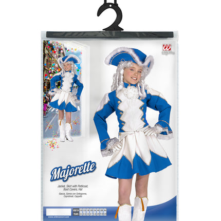 e-carnavalskleding-SYK Majorette kostuum Tessie kind blauw