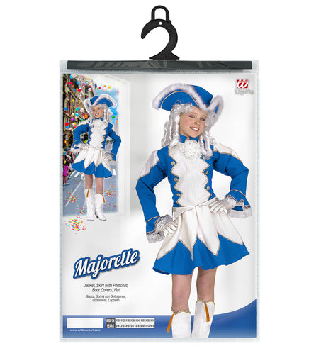 e-carnavalskleding-SYK Majorette kostuum Tessie kind blauw