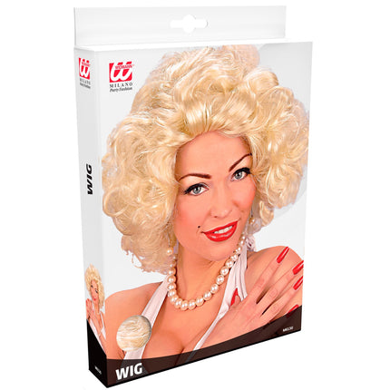 e-carnavalskleding-SYK Marilyn Monroe pruik krullen
