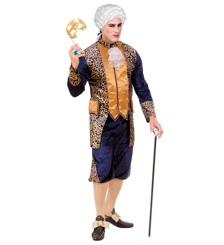 e-carnavalskleding-SYK Markies kostuum in blauw