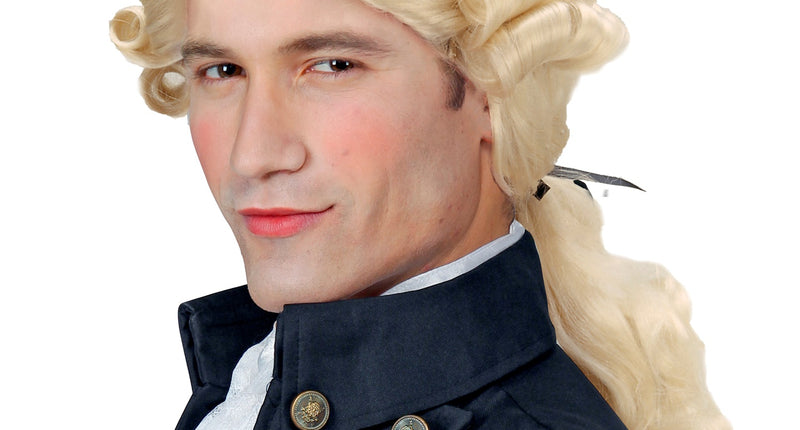 e-carnavalskleding-SYK Markies pruik Graaf Nelson in blond