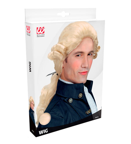 e-carnavalskleding-SYK Markies pruik Graaf Nelson in blond