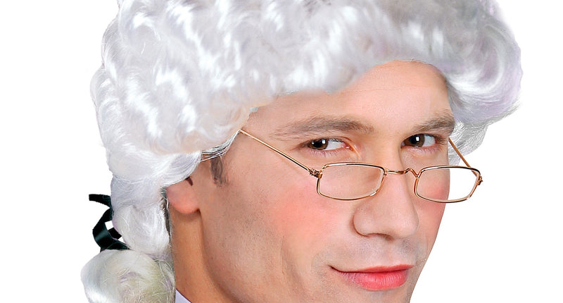 e-carnavalskleding-SYK Markies pruik Mozart wit