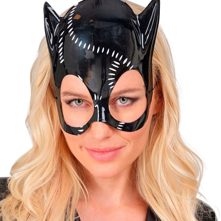 e-carnavalskleding-SYK Masker Catwoman pvc