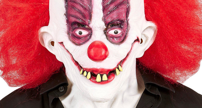 e-carnavalskleding-SYK Masker clown bassie met haren