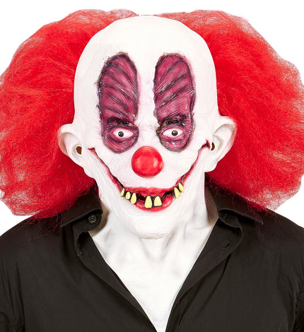 e-carnavalskleding-SYK Masker clown bassie met haren