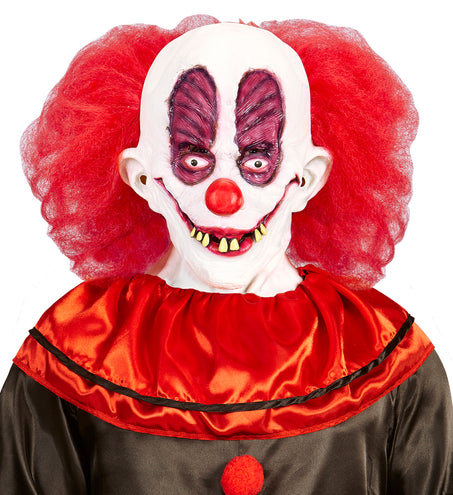 e-carnavalskleding-SYK Masker clown bassie met haren