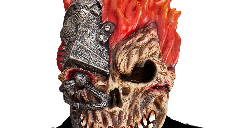 e-carnavalskleding-SYK Masker cyber zombie schedel