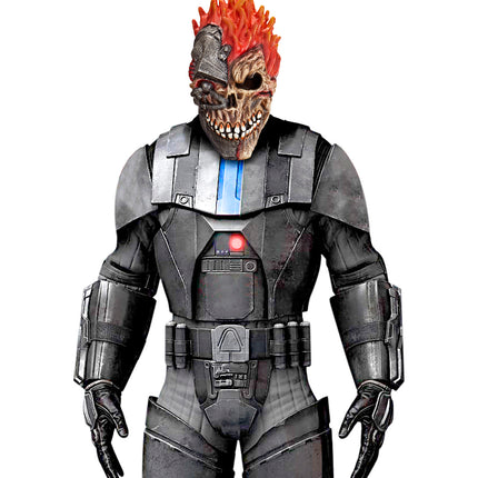 e-carnavalskleding-SYK Masker cyber zombie schedel