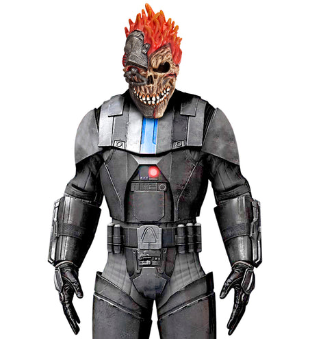 e-carnavalskleding-SYK Masker cyber zombie schedel