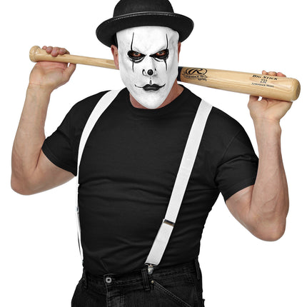 e-carnavalskleding-SYK Masker griezel clown met bolhoed