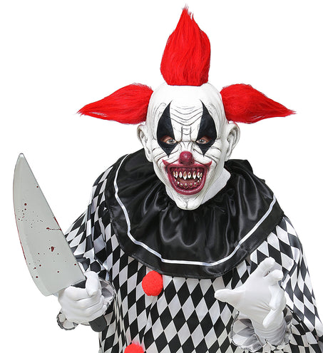 e-carnavalskleding-SYK Masker horror clown Wessel met haar