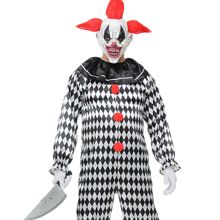 e-carnavalskleding-SYK Masker horror clown Wessel met haar
