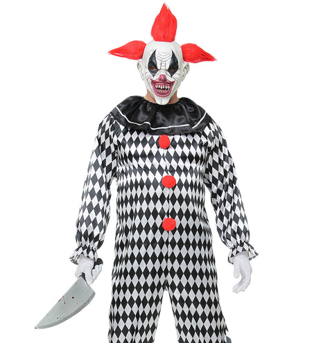 e-carnavalskleding-SYK Masker horror clown Wessel met haar