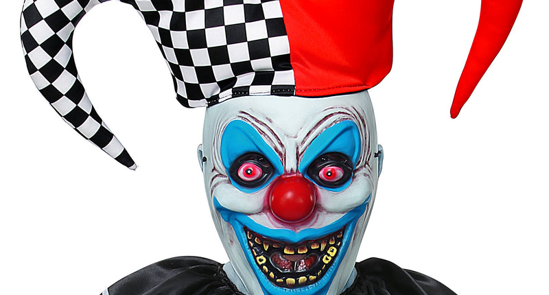 e-carnavalskleding-SYK Masker horror nar Kevin met muts