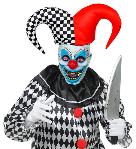 e-carnavalskleding-SYK Masker horror nar Kevin met muts