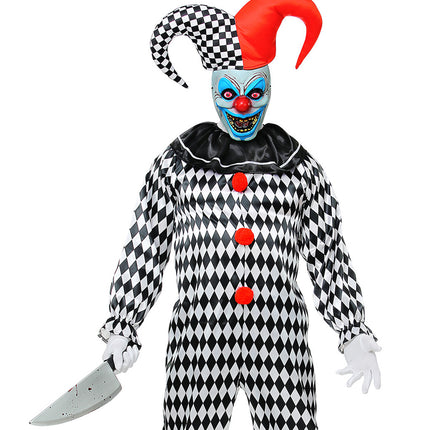 e-carnavalskleding-SYK Masker horror nar Kevin met muts