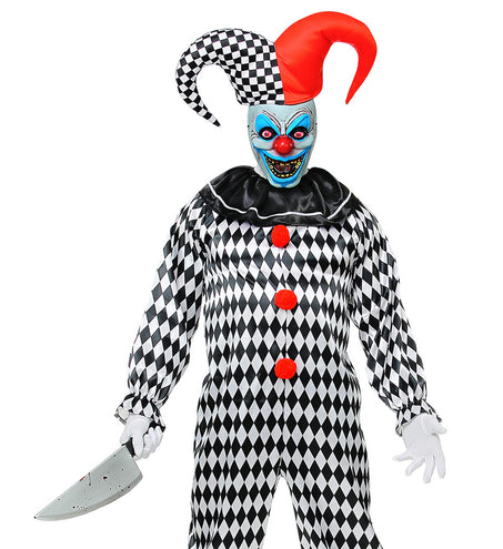 e-carnavalskleding-SYK Masker horror nar Kevin met muts