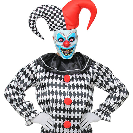 e-carnavalskleding-SYK Masker horror nar Kevin met muts