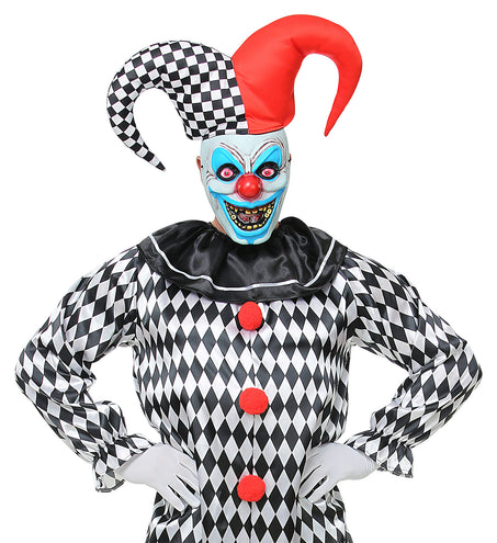 e-carnavalskleding-SYK Masker horror nar Kevin met muts