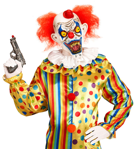 e-carnavalskleding-SYK Masker killer clown met rode haren